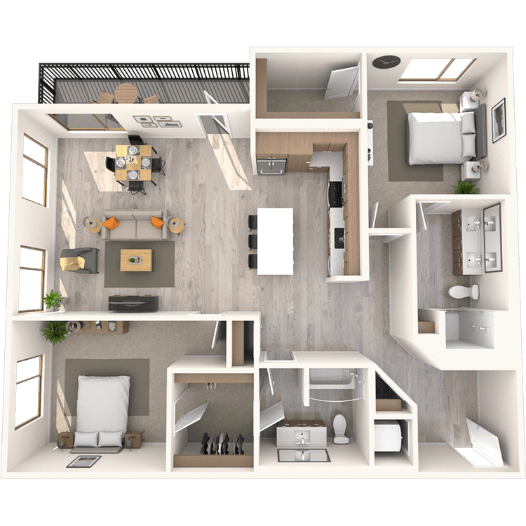 Floorplan image of unit 175