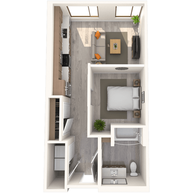Floorplan image of unit 316