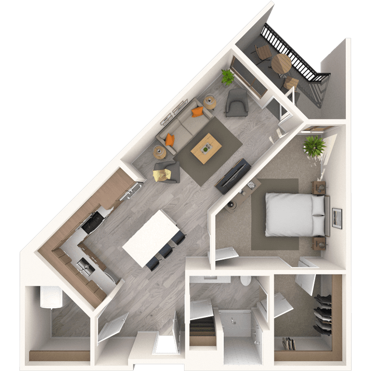Floorplan image of unit 371