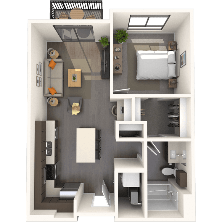 Floorplan image of unit B-314
