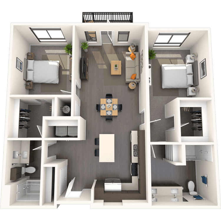 Floorplan image of unit E-218