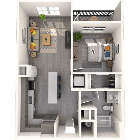 Floorplan image of unit 1206