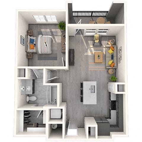 Floorplan image of unit 8204