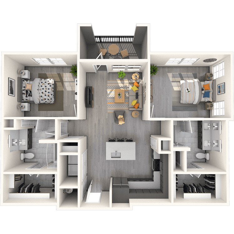Floorplan image of unit 4302