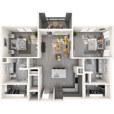 Floorplan image of unit 6201