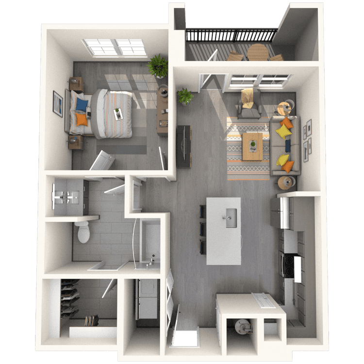 Floorplan image of unit 5104