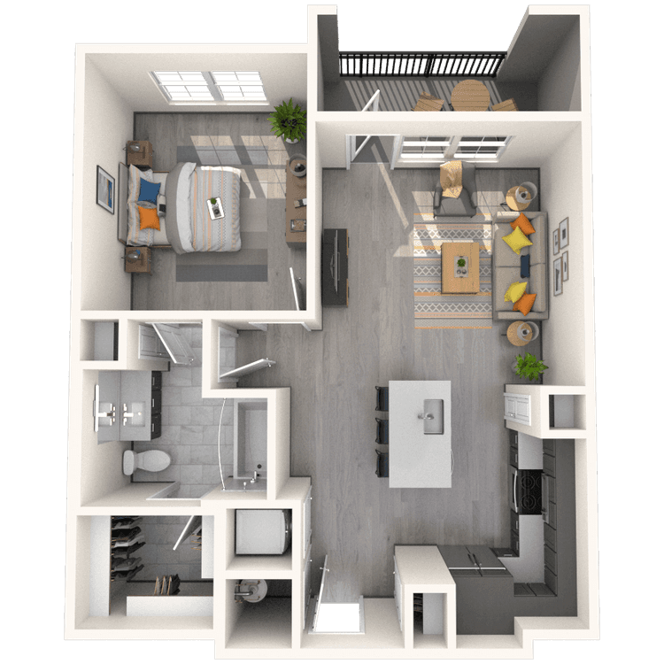 Floorplan image of unit 6309