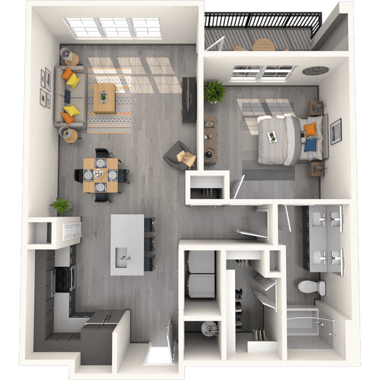 Floorplan image of unit 2203