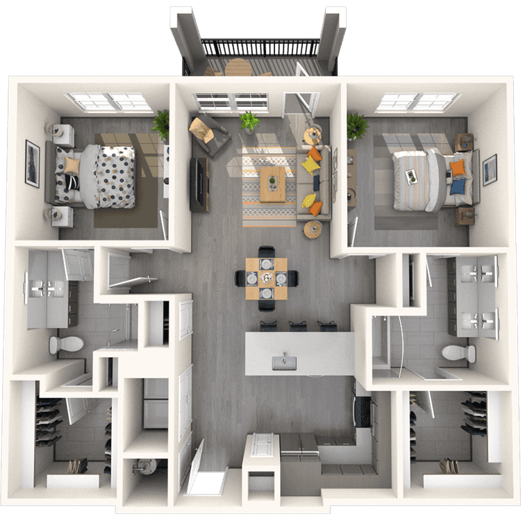 Floorplan image of unit 13205