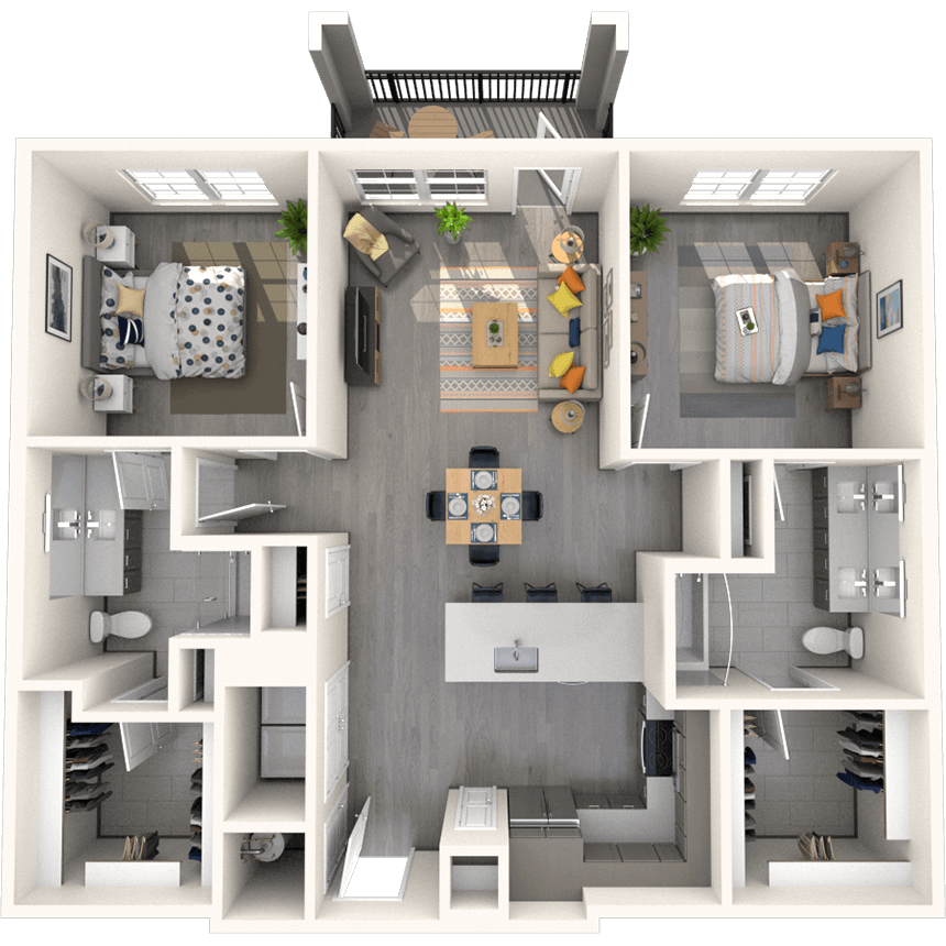 Floorplan image of unit 13306