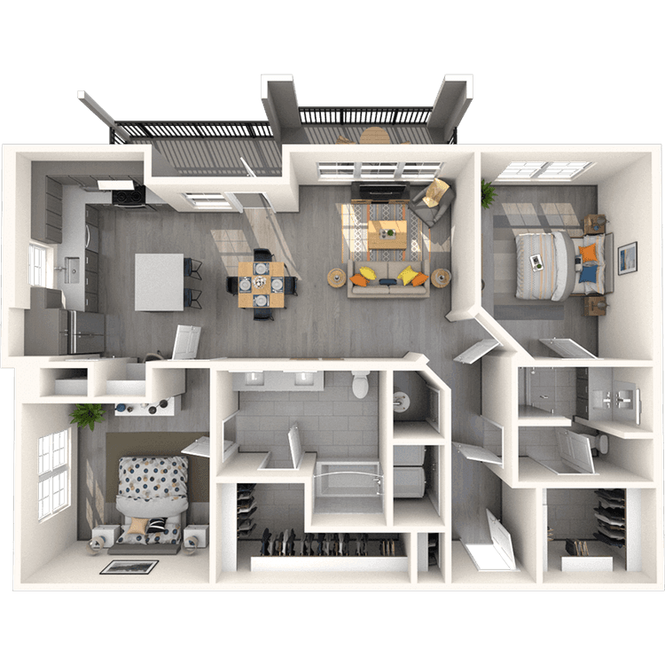 Floorplan image of unit 9110