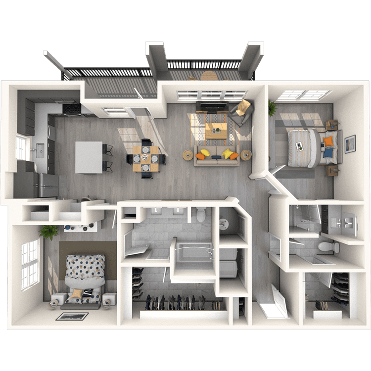 Floorplan image of unit 6110