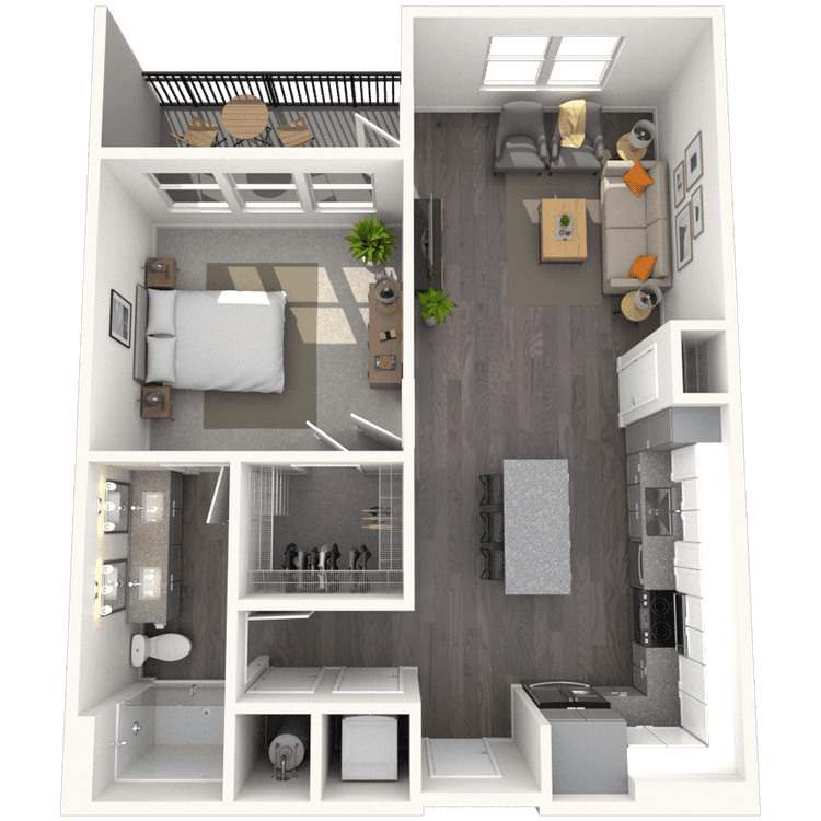 Floorplan image of unit 2124