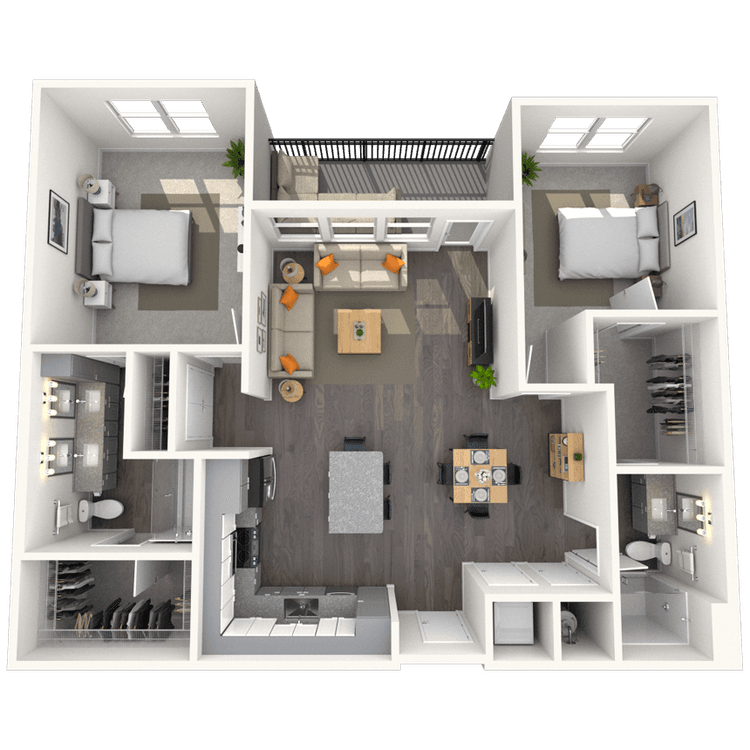 Floorplan image of unit 2218
