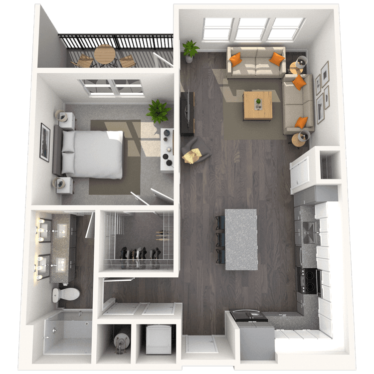 Floorplan image of unit 5223