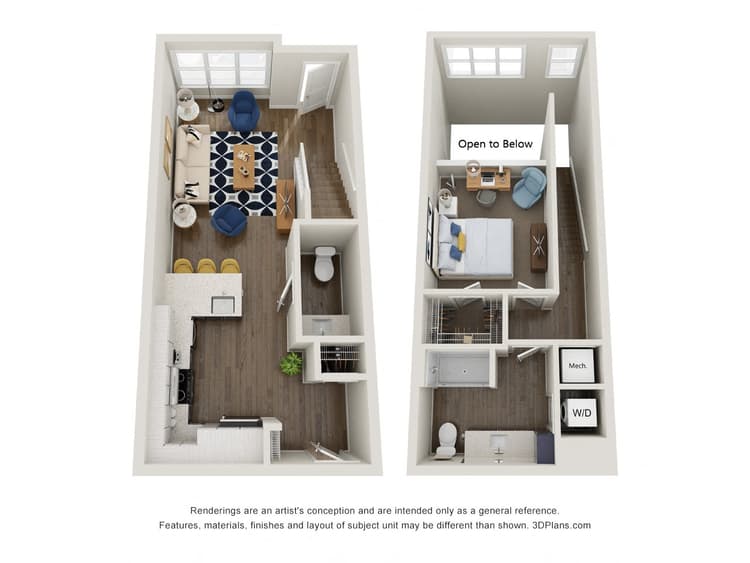 Floorplan image of unit 122