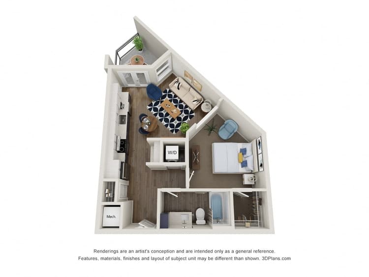 Floorplan image of unit 493