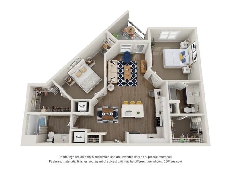 Floorplan image of unit 263
