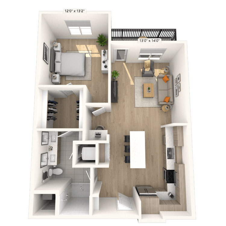 Floorplan image of unit 2130