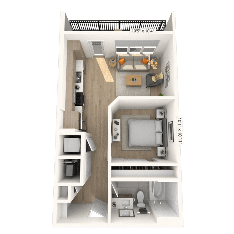 Floorplan image of unit 2431