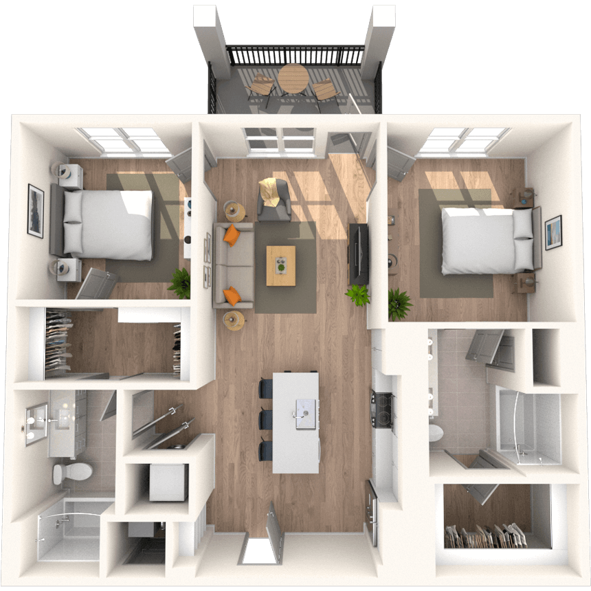 Floorplan image of unit 1627