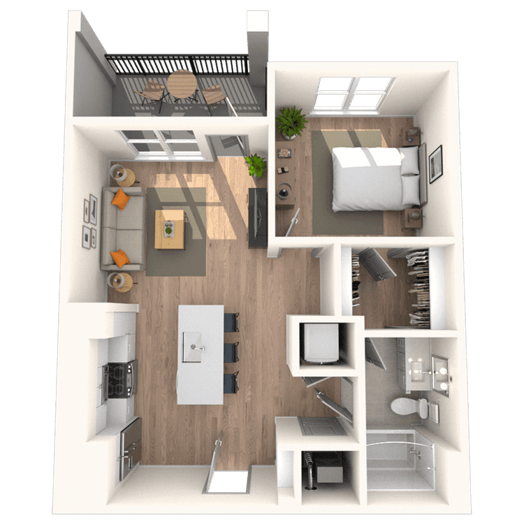 Floorplan image of unit 1631