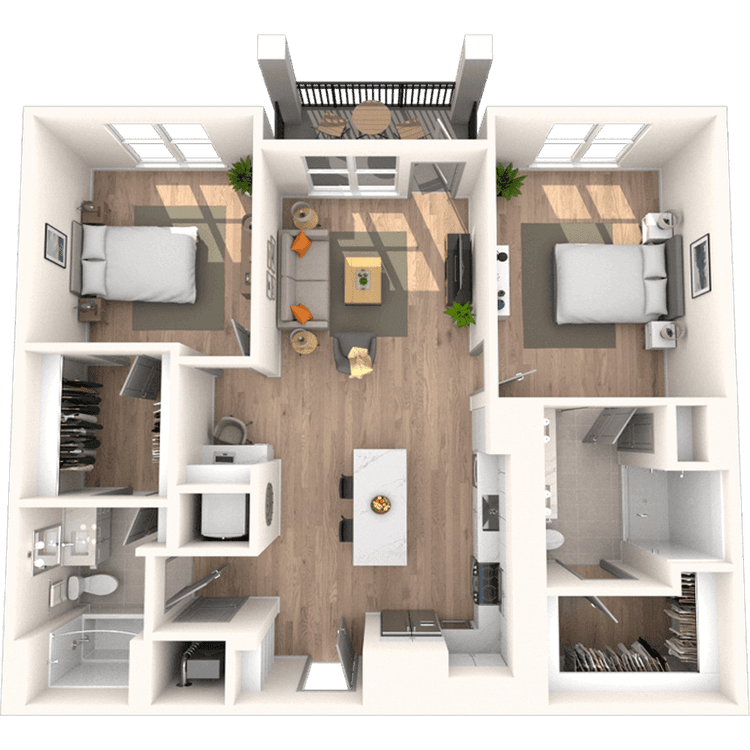 Floorplan image of unit 3424