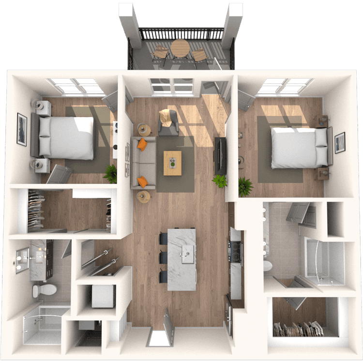 Floorplan image of unit 3514