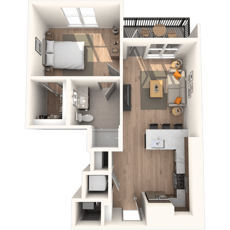 Floorplan image of unit 3520