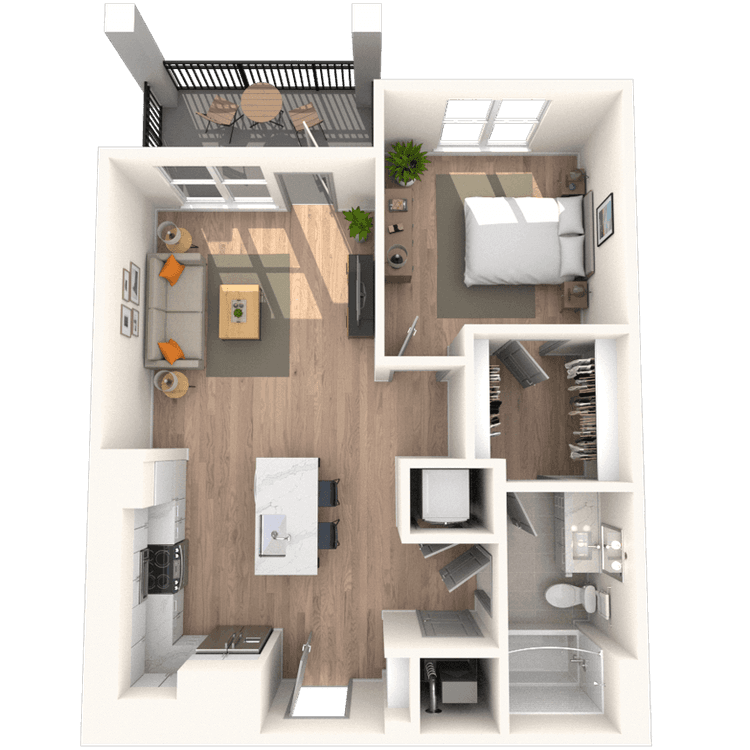 Floorplan image of unit 3603