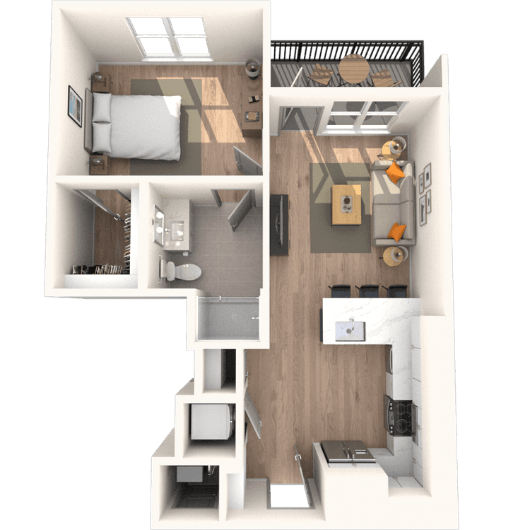 Floorplan image of unit 3620