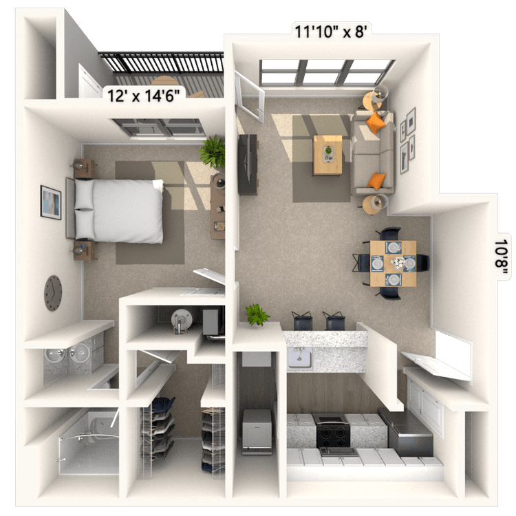 Floorplan image of unit 2011
