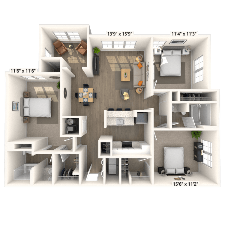 Floorplan image of unit 2703