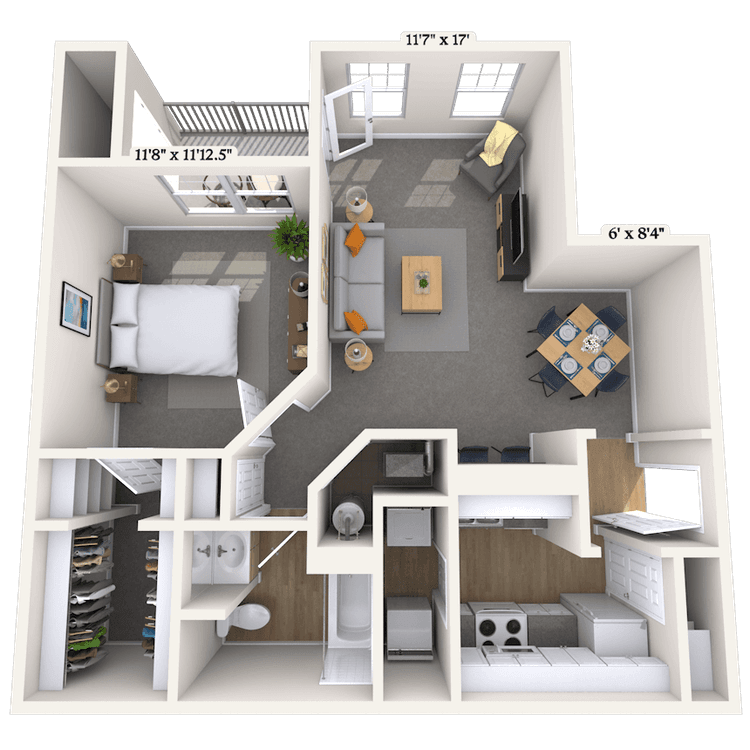 Floorplan image of unit 826