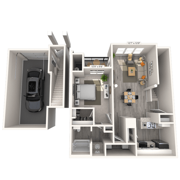 Floorplan image of unit 7265GK