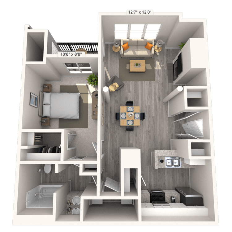 Floorplan image of unit 3119WD