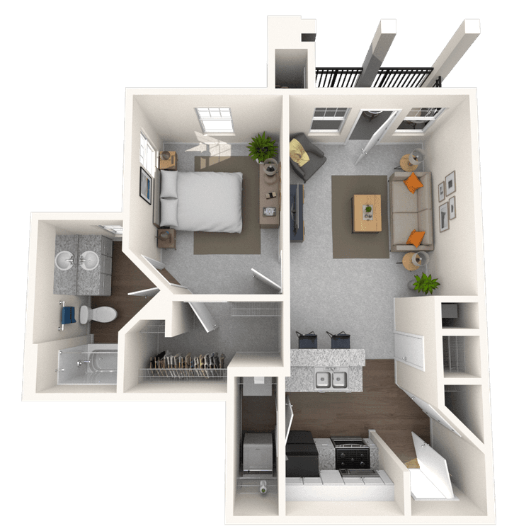 Floorplan image of unit 120
