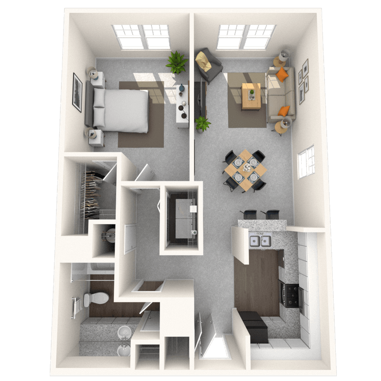 Floorplan image of unit 615
