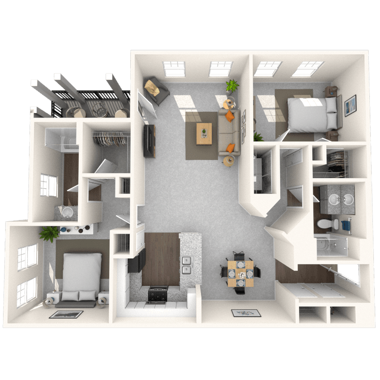 Floorplan image of unit 1006