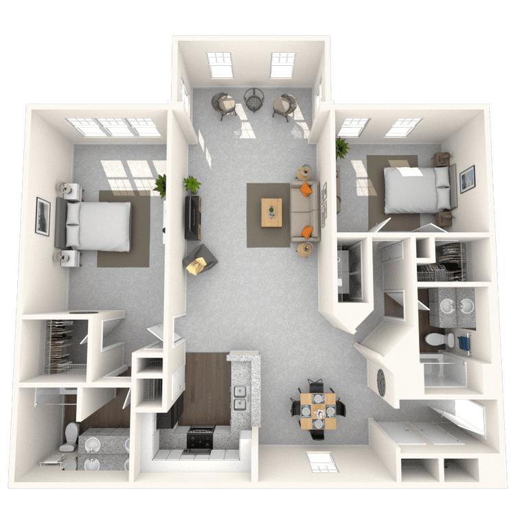 Floorplan image of unit 819