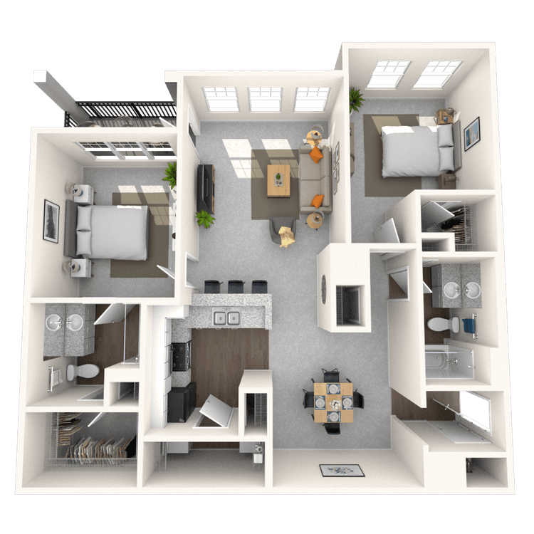 Floorplan image of unit 371