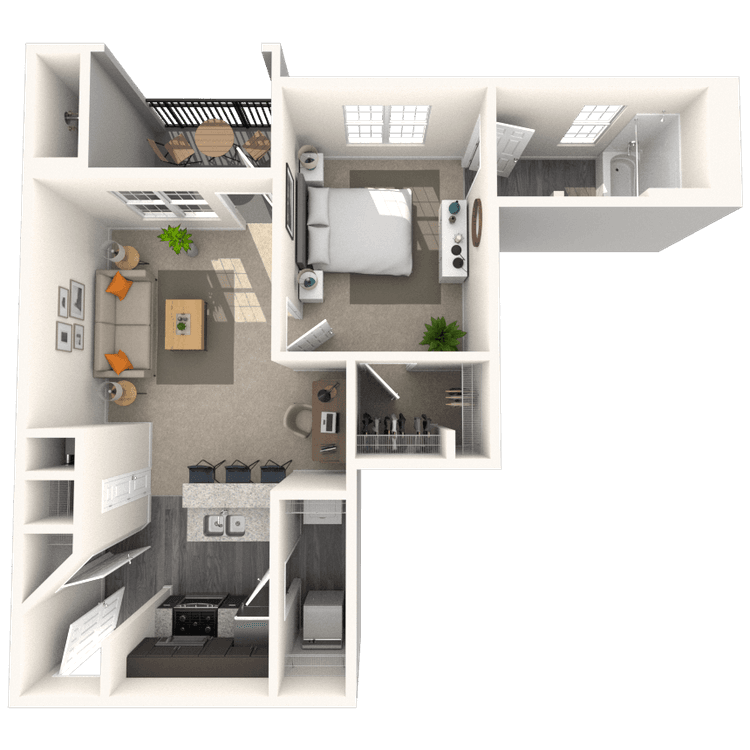 Floorplan image of unit 4966CL2