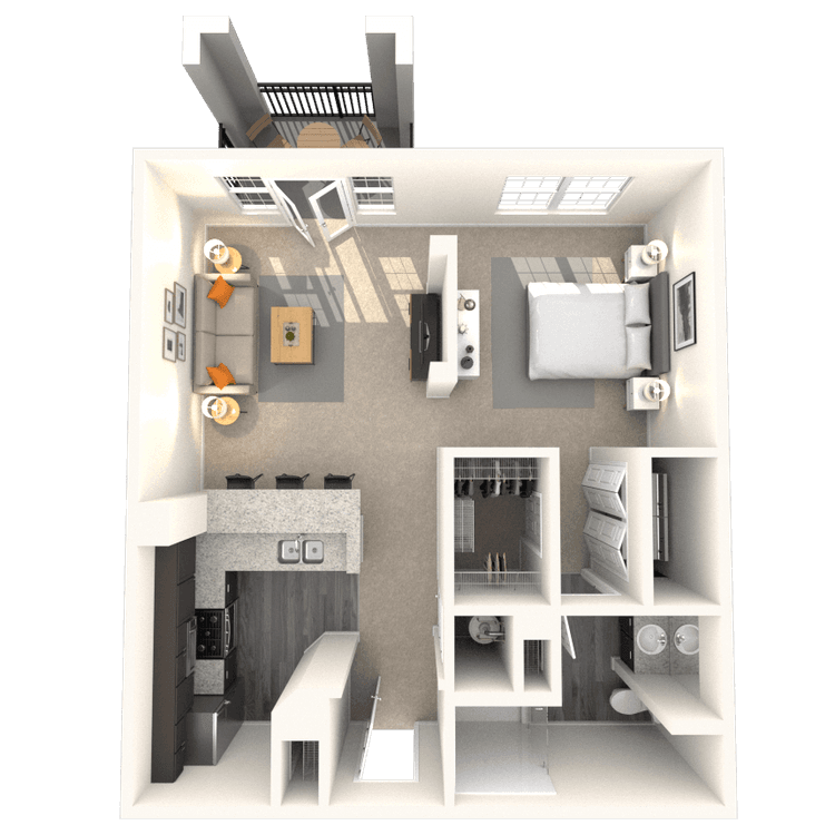 Floorplan image of unit 4866CV2