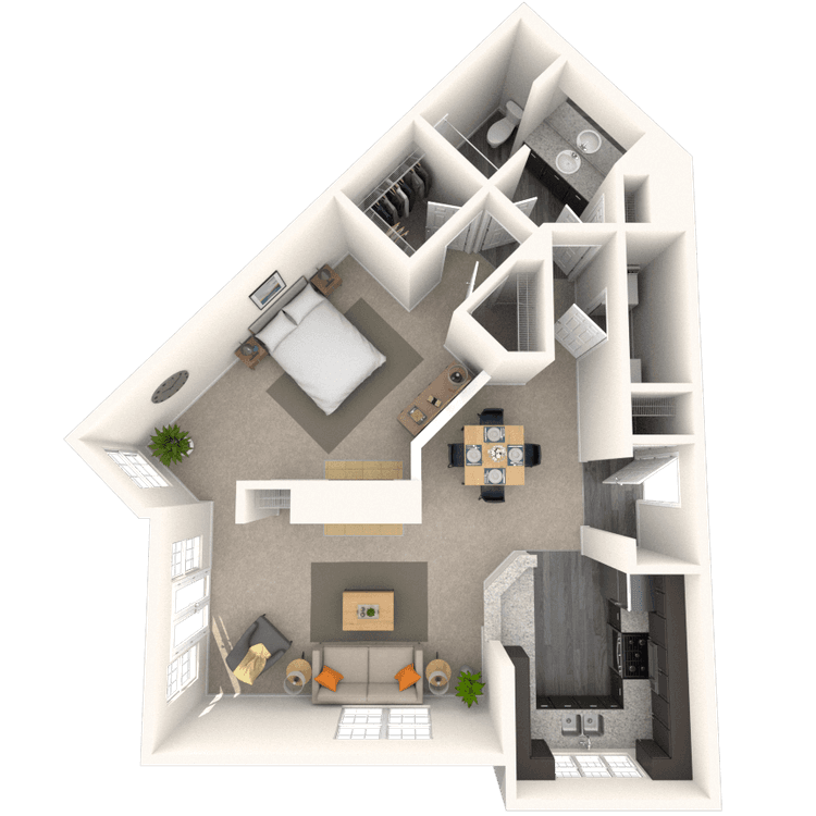 Floorplan image of unit 4880CV3