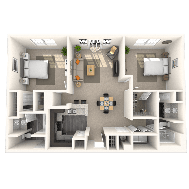 Floorplan image of unit 4854CV2