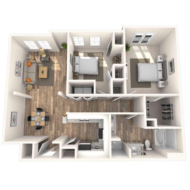 Floorplan image of unit 1315