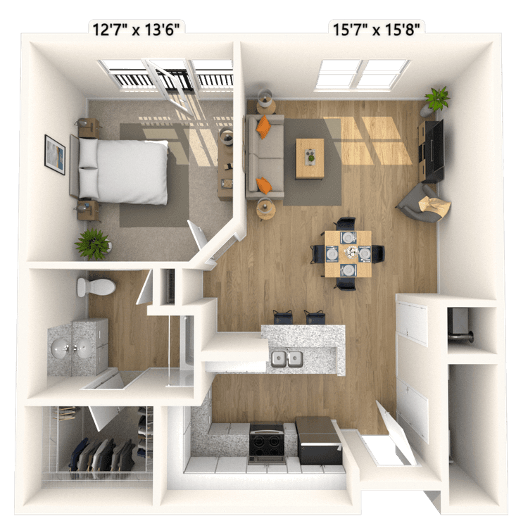 Floorplan image of unit 1325P2