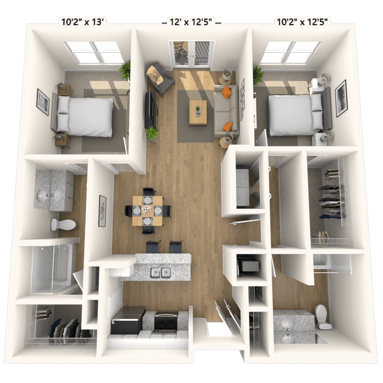 Floorplan image of unit 3315P3