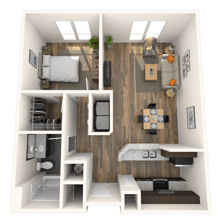 Floorplan image of unit 4006
