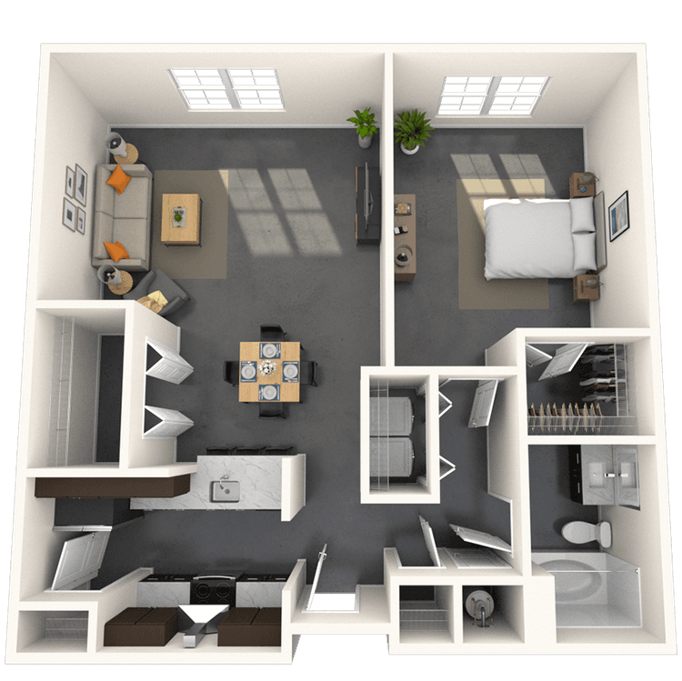 Floorplan image of unit 5205